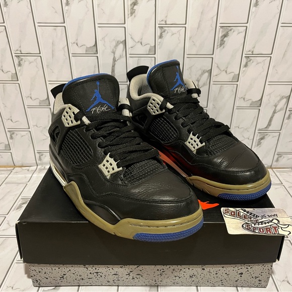 Nike Air Jordan 4 Retro Motorsports Alternate Black Royal Blue 308497-006 Men 10 main image 9